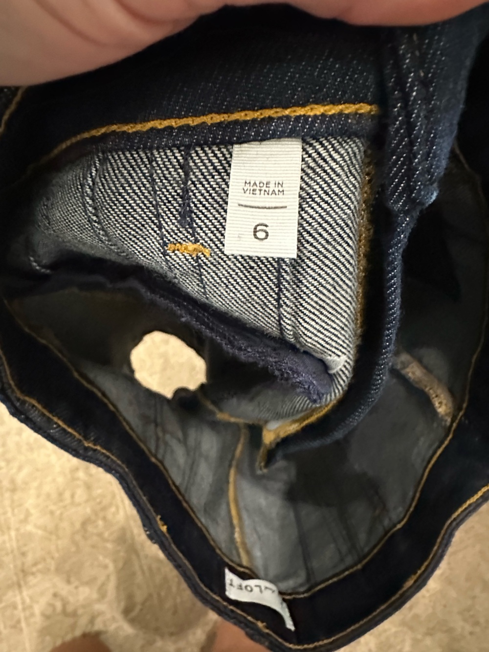 LOFT Dark Blue Denim Pleated Skirt, Size 6 - Picture 5 of 7